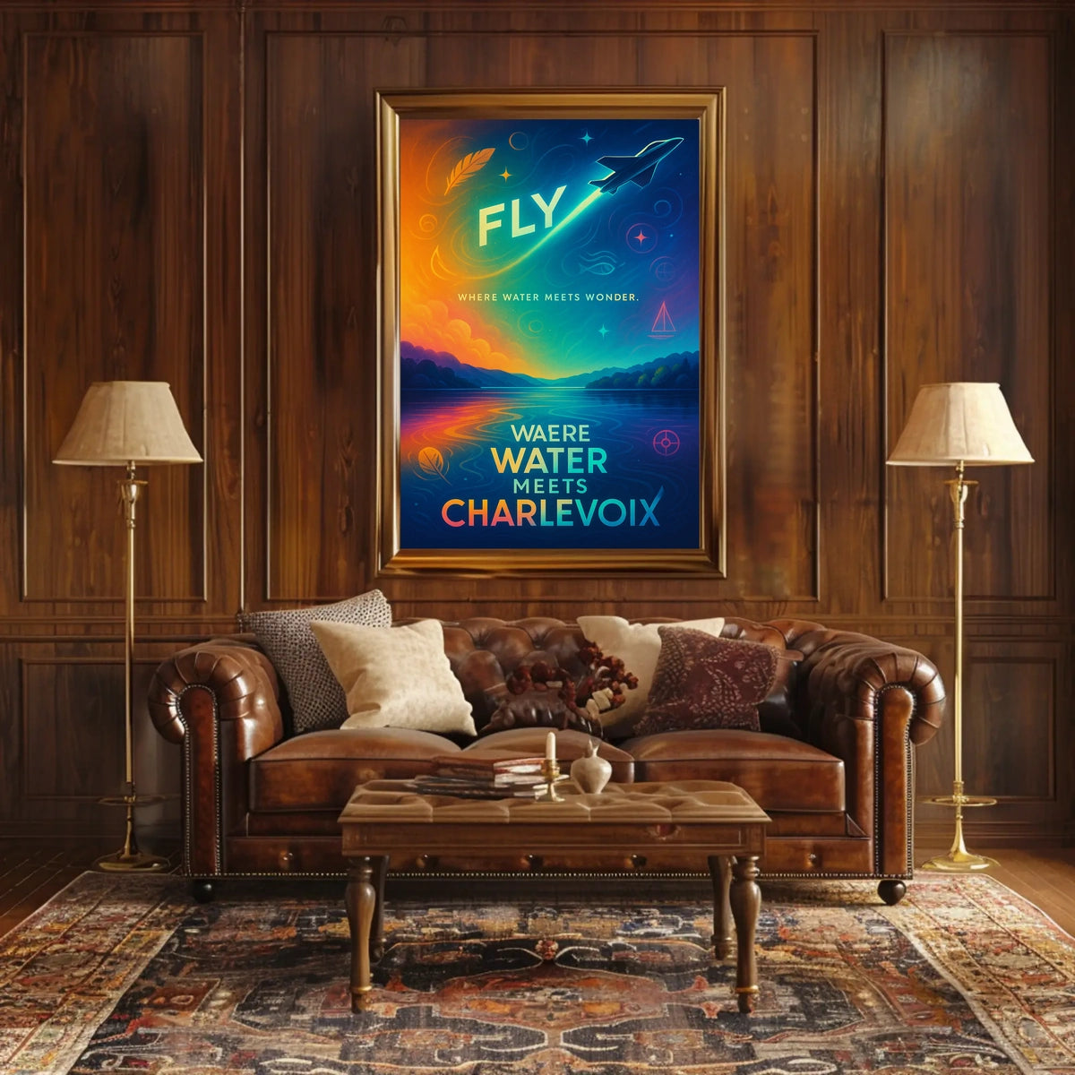 Fly High Charlevoix Dreamscape Travel Poster