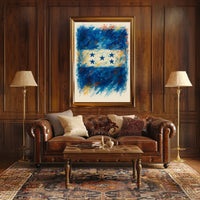 Abstract Stars and Stripes Poster