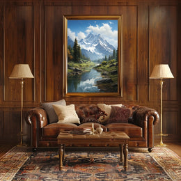 Majestic Mountain Landscape Poster