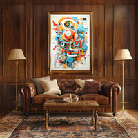 Futuristic Geometric Design Abstract, Artistic, or Pop Culture Poster