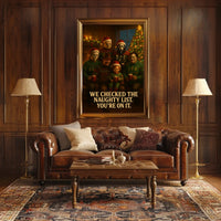 Naughty List Christmas Horror Poster