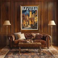 Baviera Enchanting Medieval Town Poster