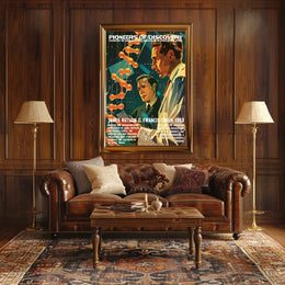 DNA Double Helix Discovery Commemorative Educational Poster