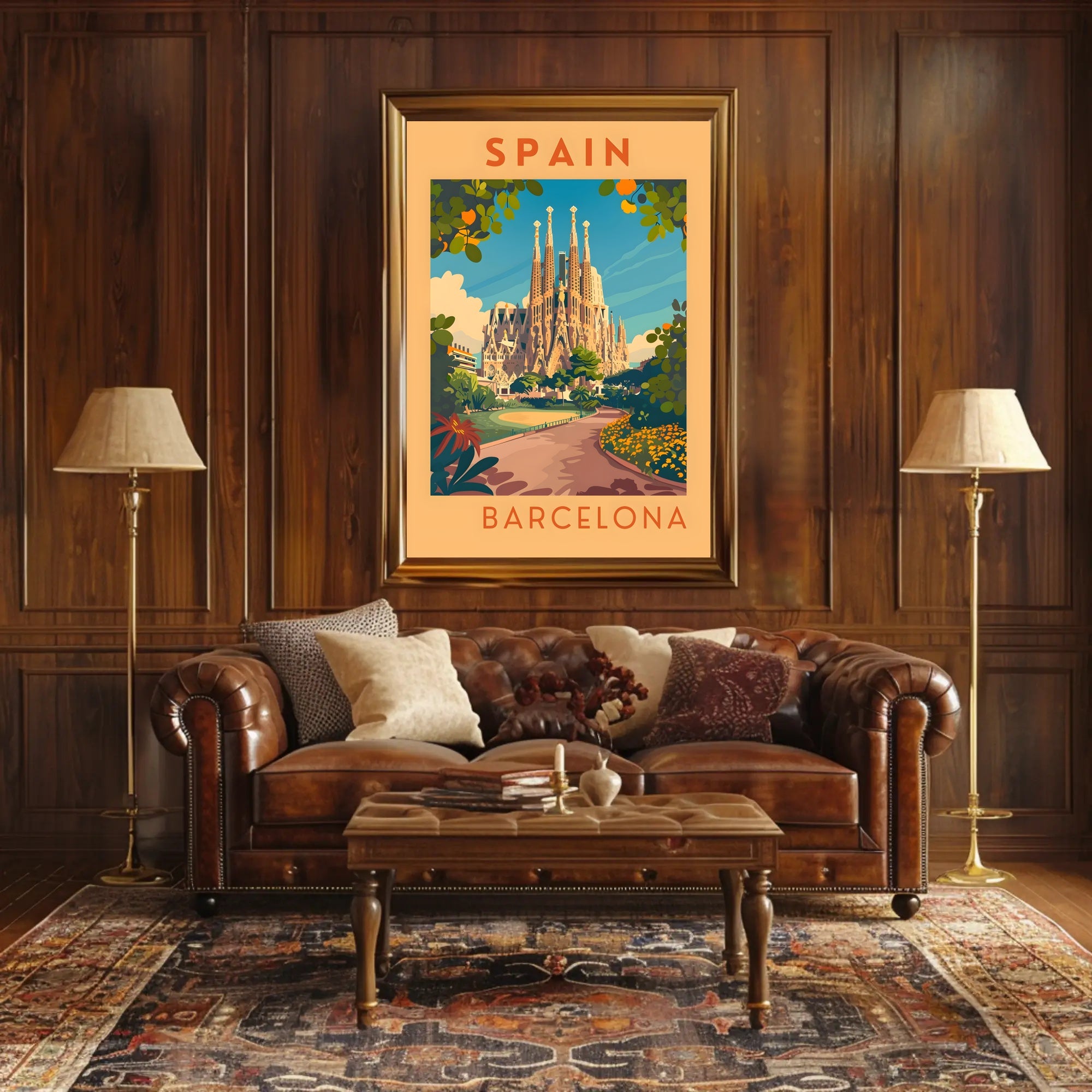 Barcelona Travel Poster