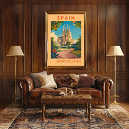 Barcelona Travel Poster
