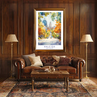 Raleigh Cityscape Poster PosterGoat
