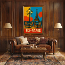Fly To Paris Poster