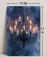 Gothic Chandelier Poster