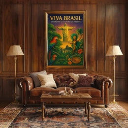 Viva Brasil A Tapestry of Culture and Nature Poster