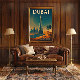 Dubai Where The Future Meets The Sands Poster