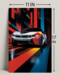 Dynamic Speed A Futuristic Drive Poster