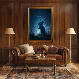 Enchanted Night Rabbit Poster