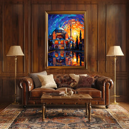 Hagia Sophia Artistic Illustration: Cultural or Heritage Poster