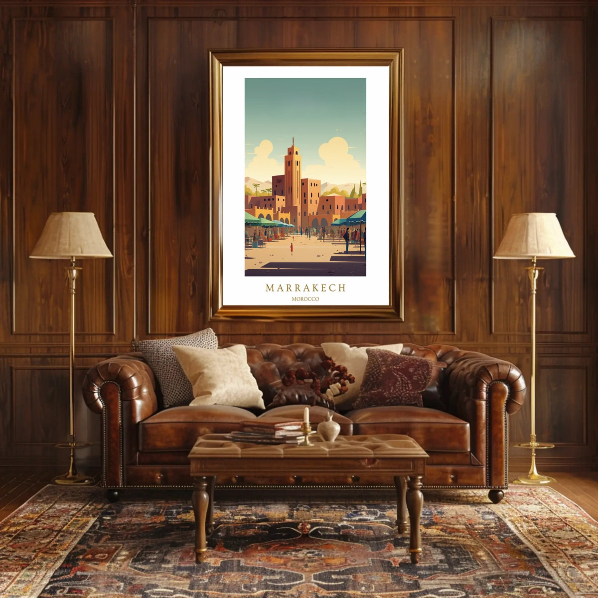 Marrakech A Vibrant Cityscape Poster