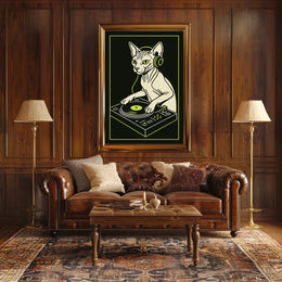Dj Cat Vibes Poster