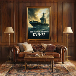 USS George H.W. Bush CVN-77 Poster PosterGoat