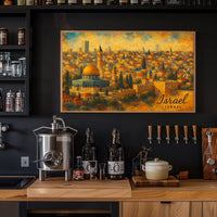 Jerusalem Skyline Artistic Impression Poster