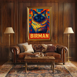 Birman Cat Art Poster