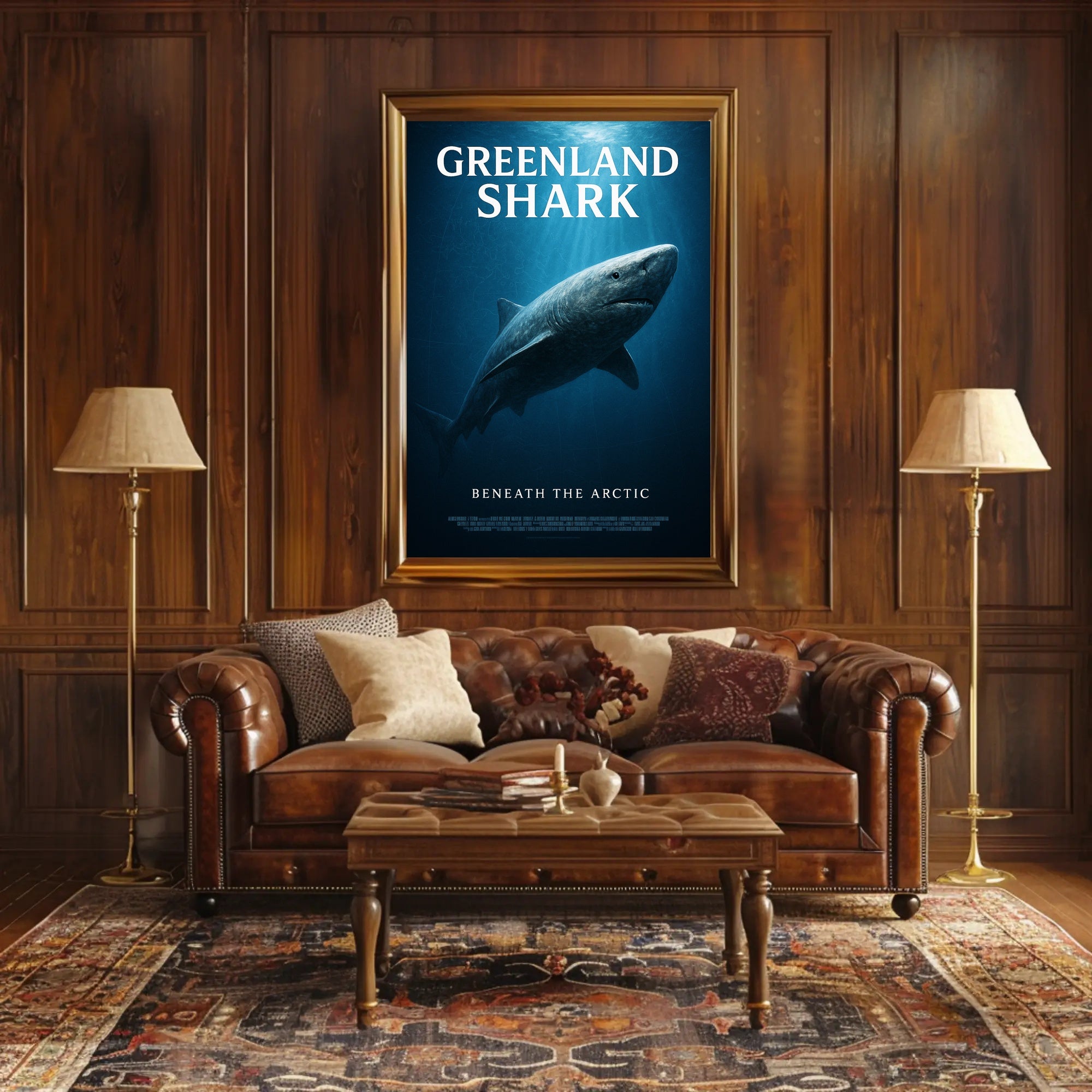 Greenland Shark Beneath the Arctic Poster PosterGoat