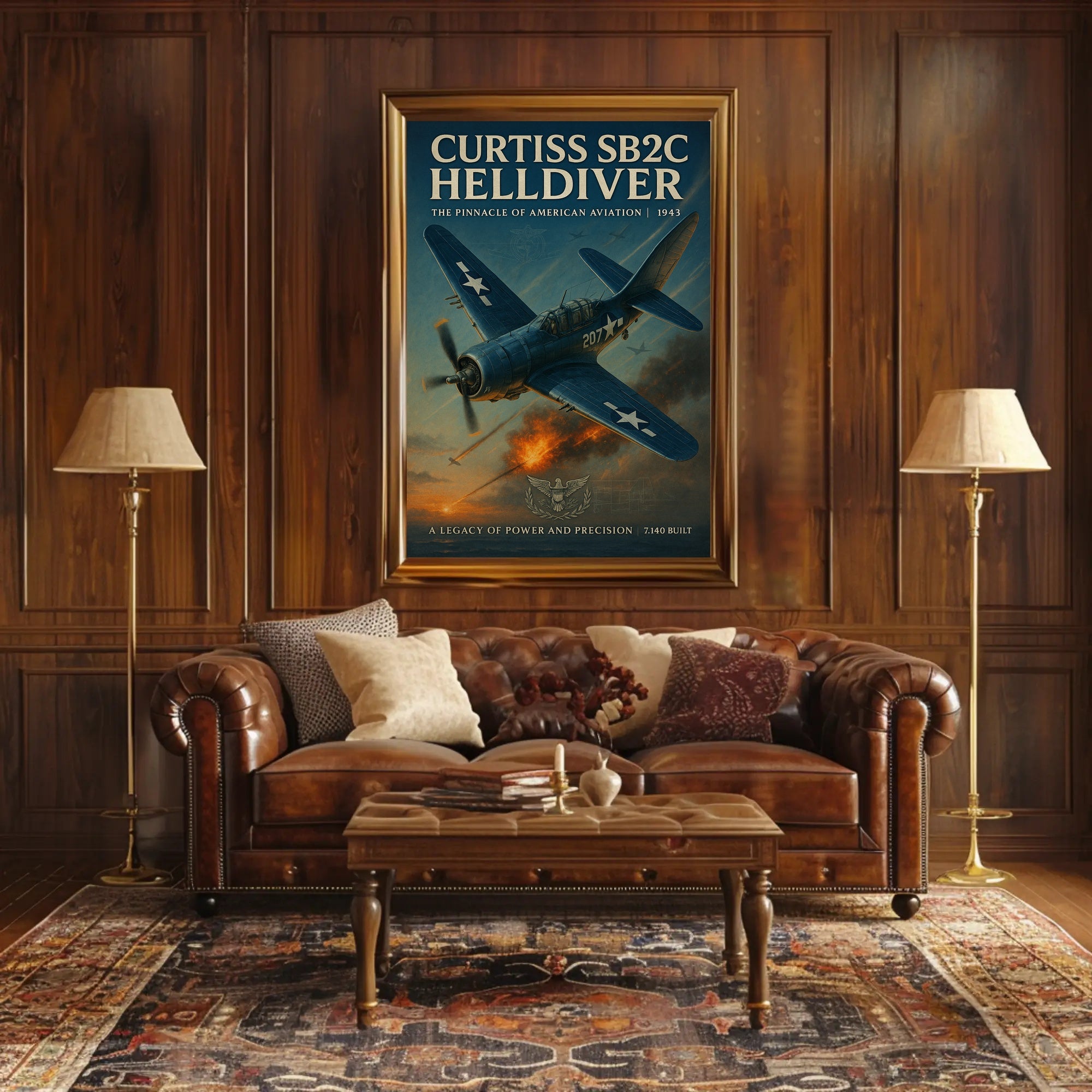 Curtiss SB2C Helldiver: WWII Poster Classic