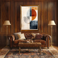 Abstract Geometric Composition Abstract Poster