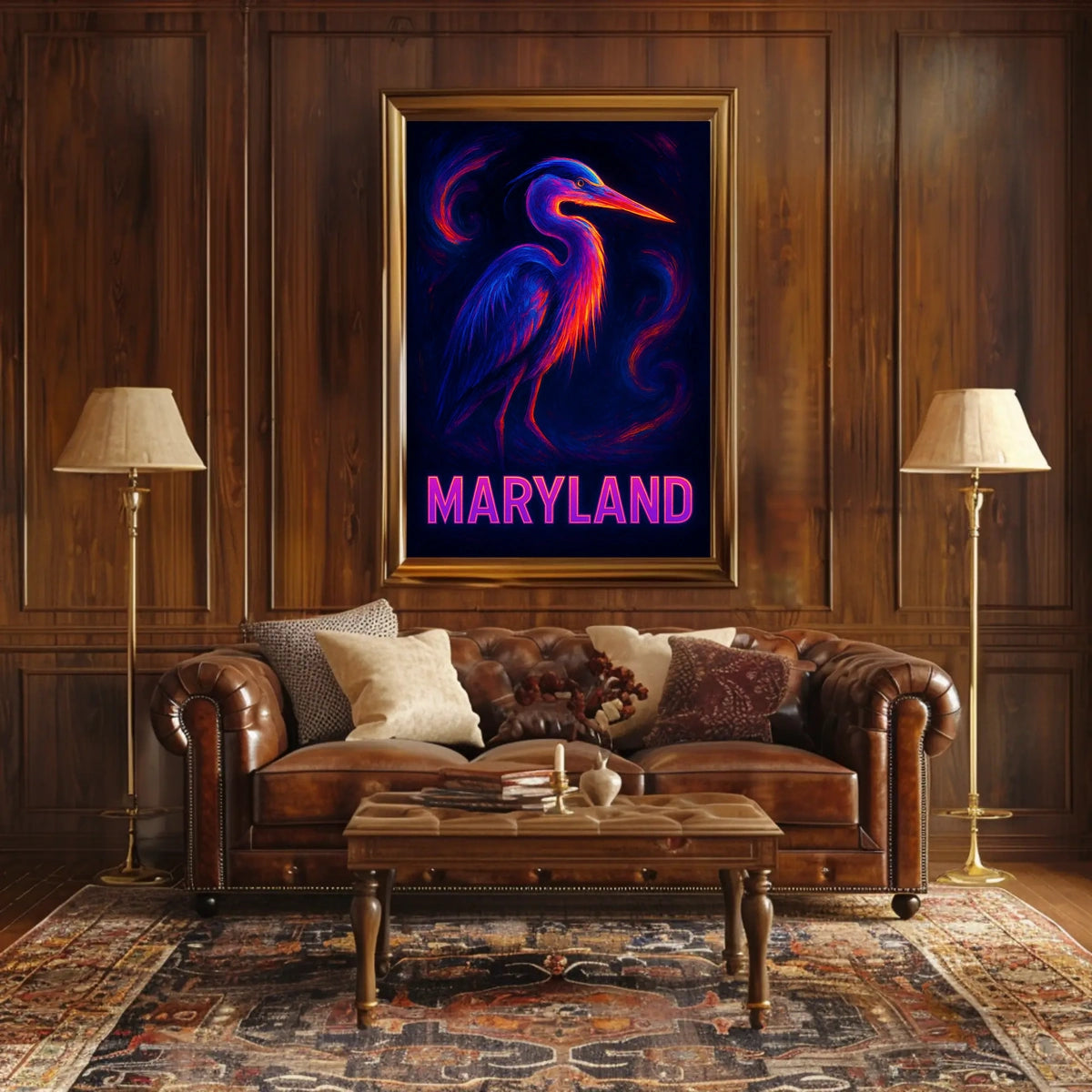 Maryland Wildlife Art Poster