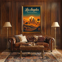 Los Angeles Dreams Illuminate Urban or Cityscape Poster