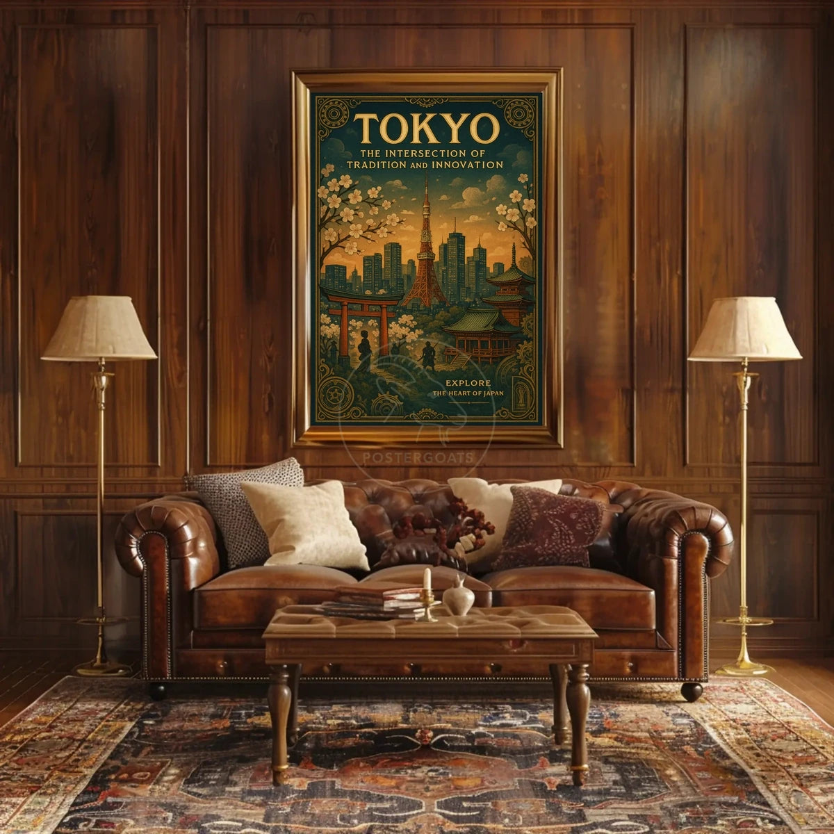 Tokyo's Timeless Blend: A Cultural or Heritage Poster