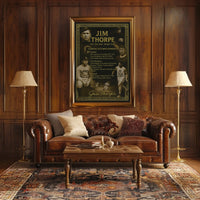 Celebrating Jim Thorpes Legendary Achievements Poster
