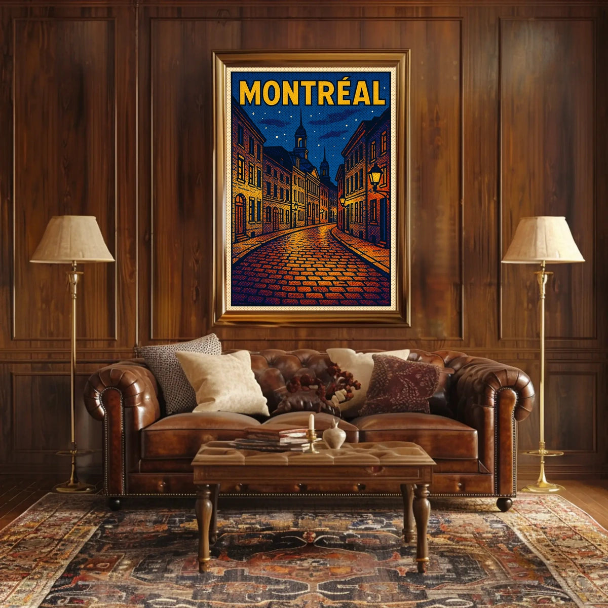 Montréal Nightscape Poster