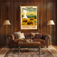 Explore Yellowstone Poster PosterGoat