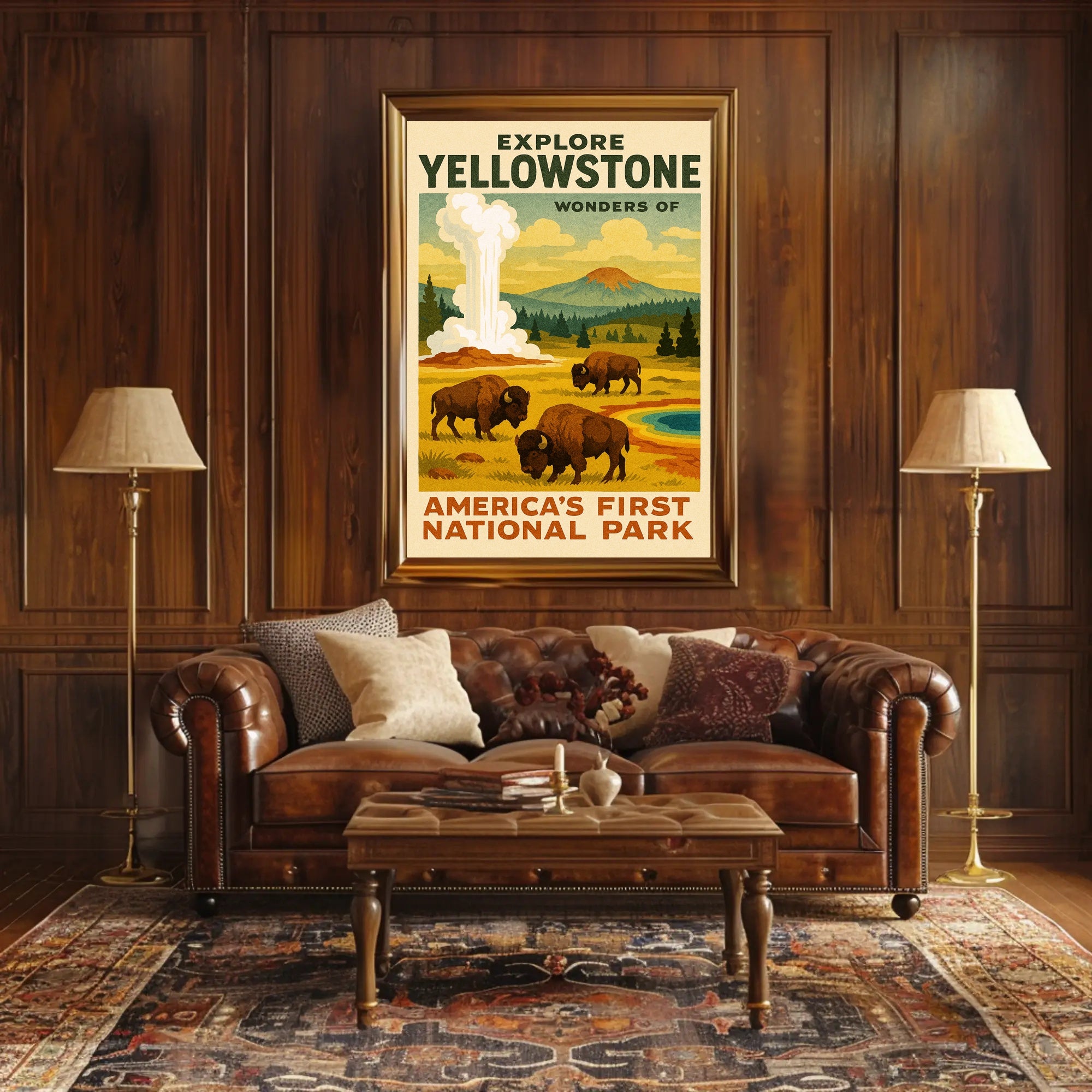 Explore Yellowstone Poster PosterGoat