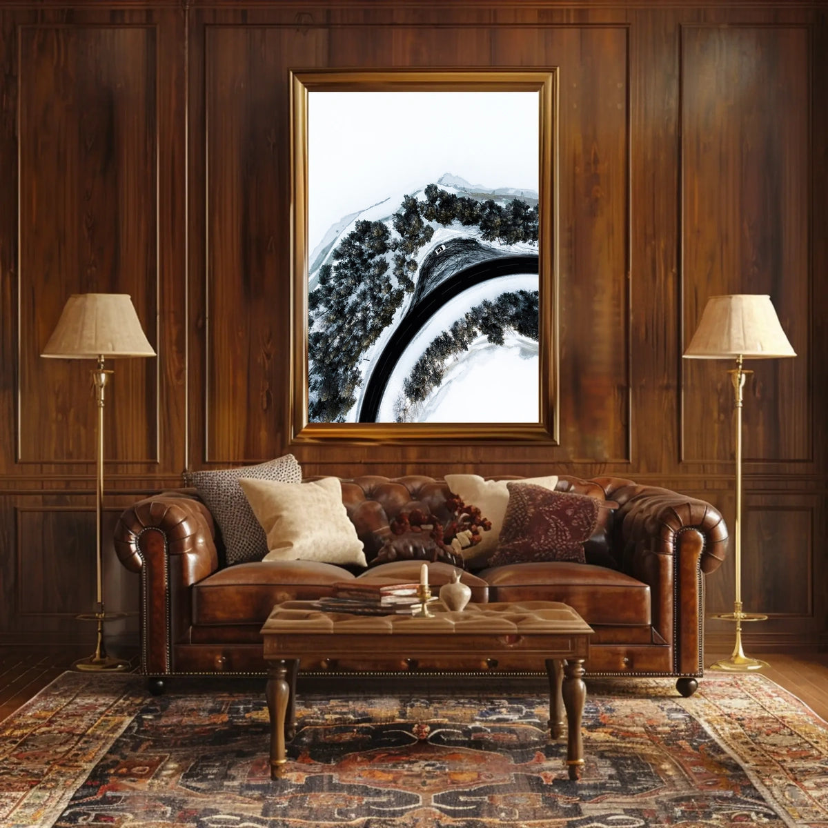 Winter Roadscape Poster