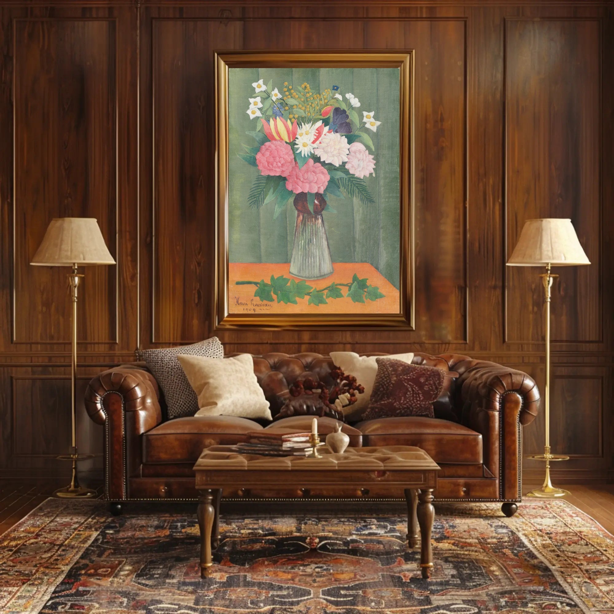 Henri Rousseau Floral Still Life Poster