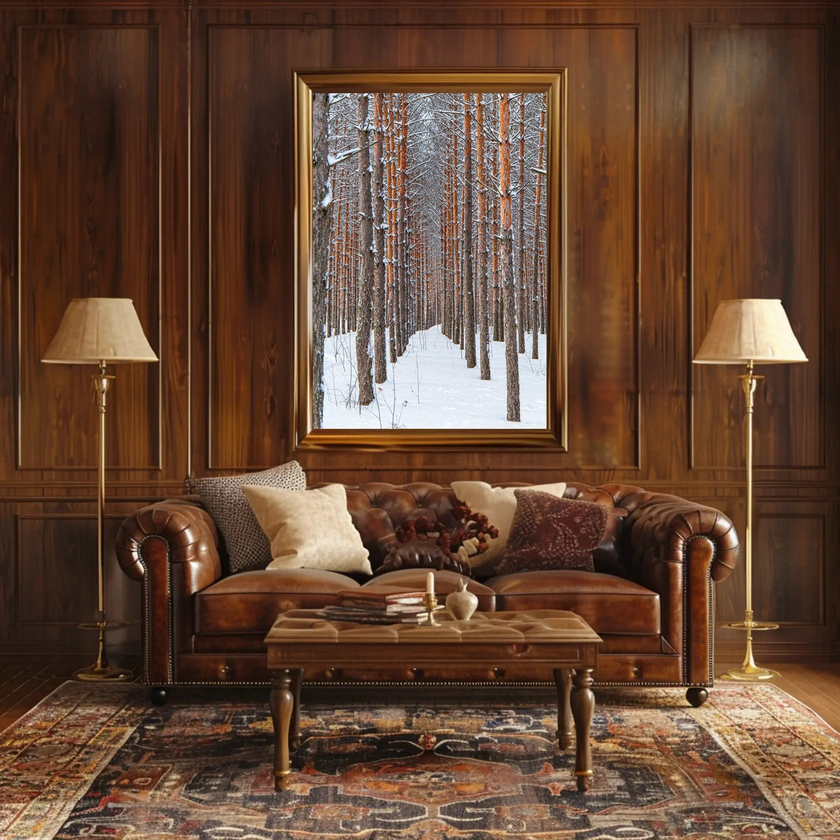 Winter Forest Serenity Poster