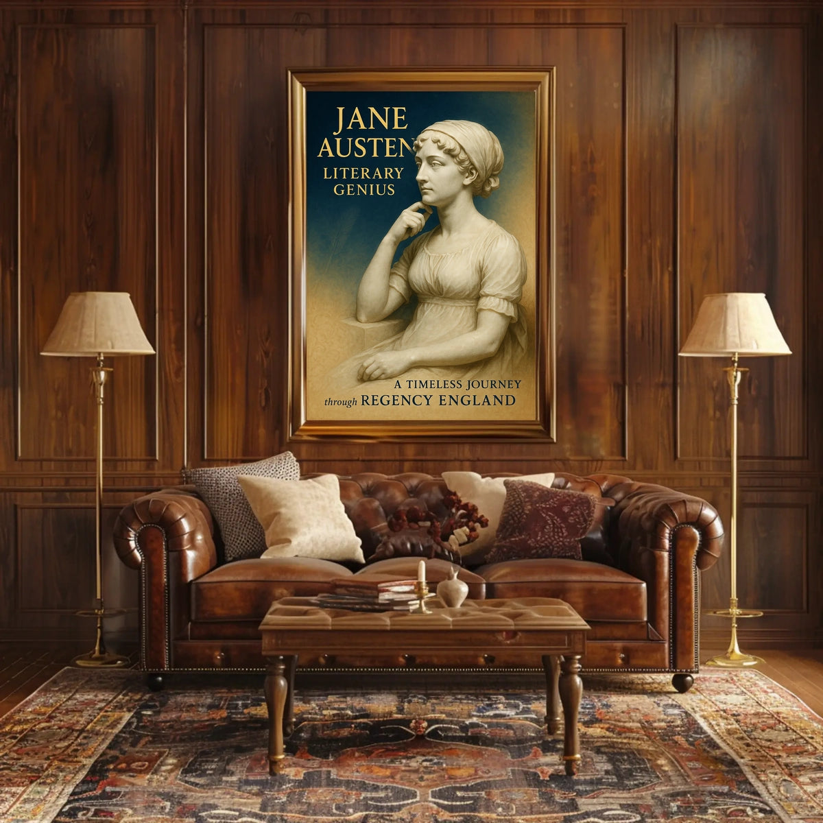 Jane Austen Literary Genius Poster