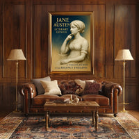Jane Austen Literary Genius Poster