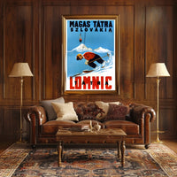 Skiing In The High Tatras Poster