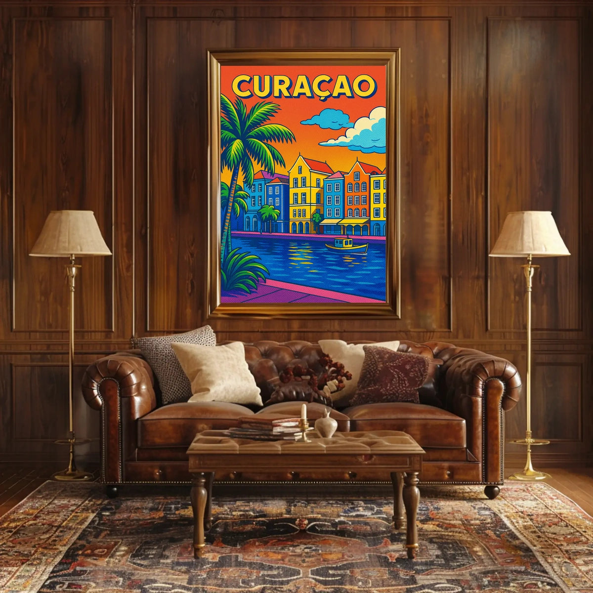 Vibrant Curaçao Poster