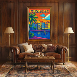 Vibrant Curaçao Poster
