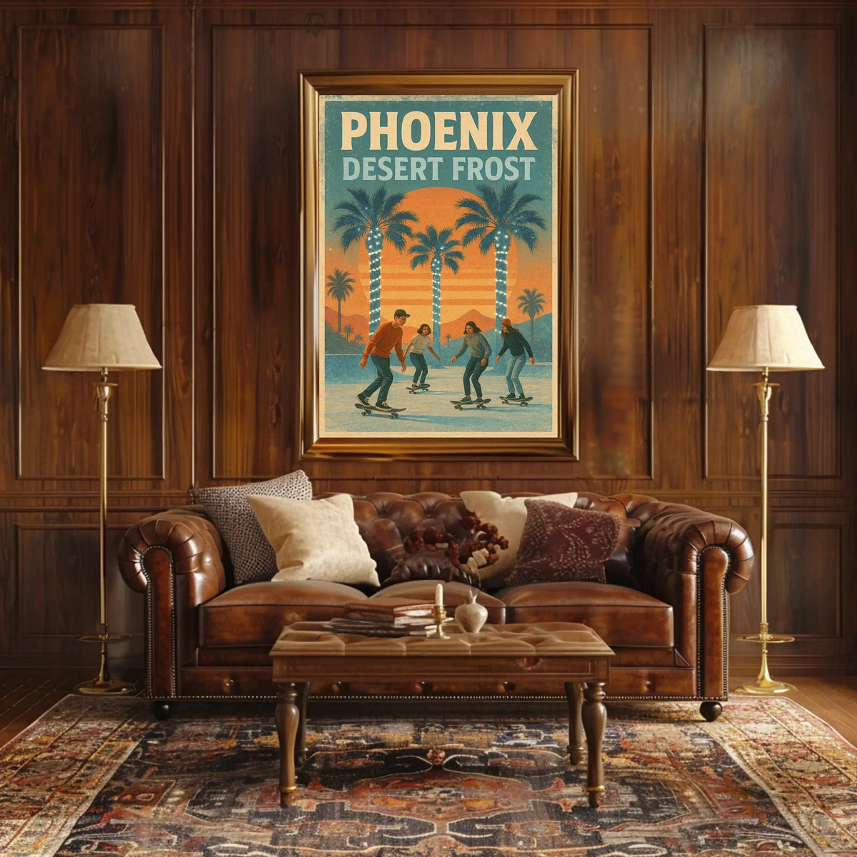 Phoenix Desert Frost Poster