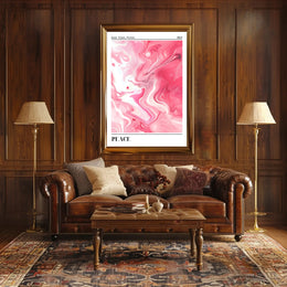 Good Vibes 2024: Serene Swirls Abstract or Artistic Poster PosterGoat