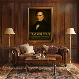 Franklin Pierce Portrait Historical Presidential Poster