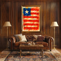 Abstract American Flag Poster