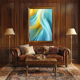 Abstract Waves Of Color Abstract Poster