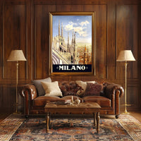 Vintage Milan Cathedral Poster