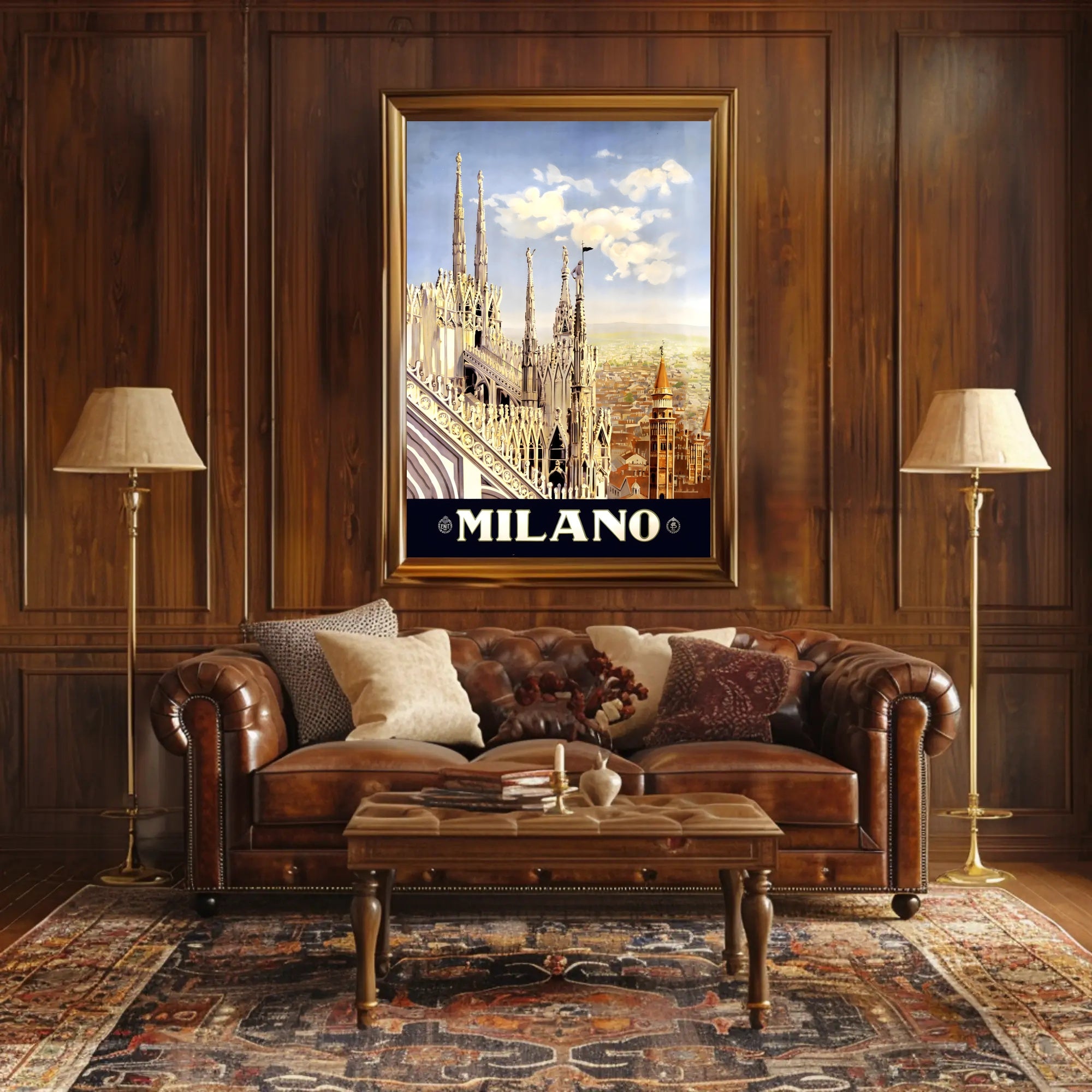 Vintage Milan Cathedral Poster