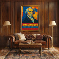 James Madison Presidential Term Poster