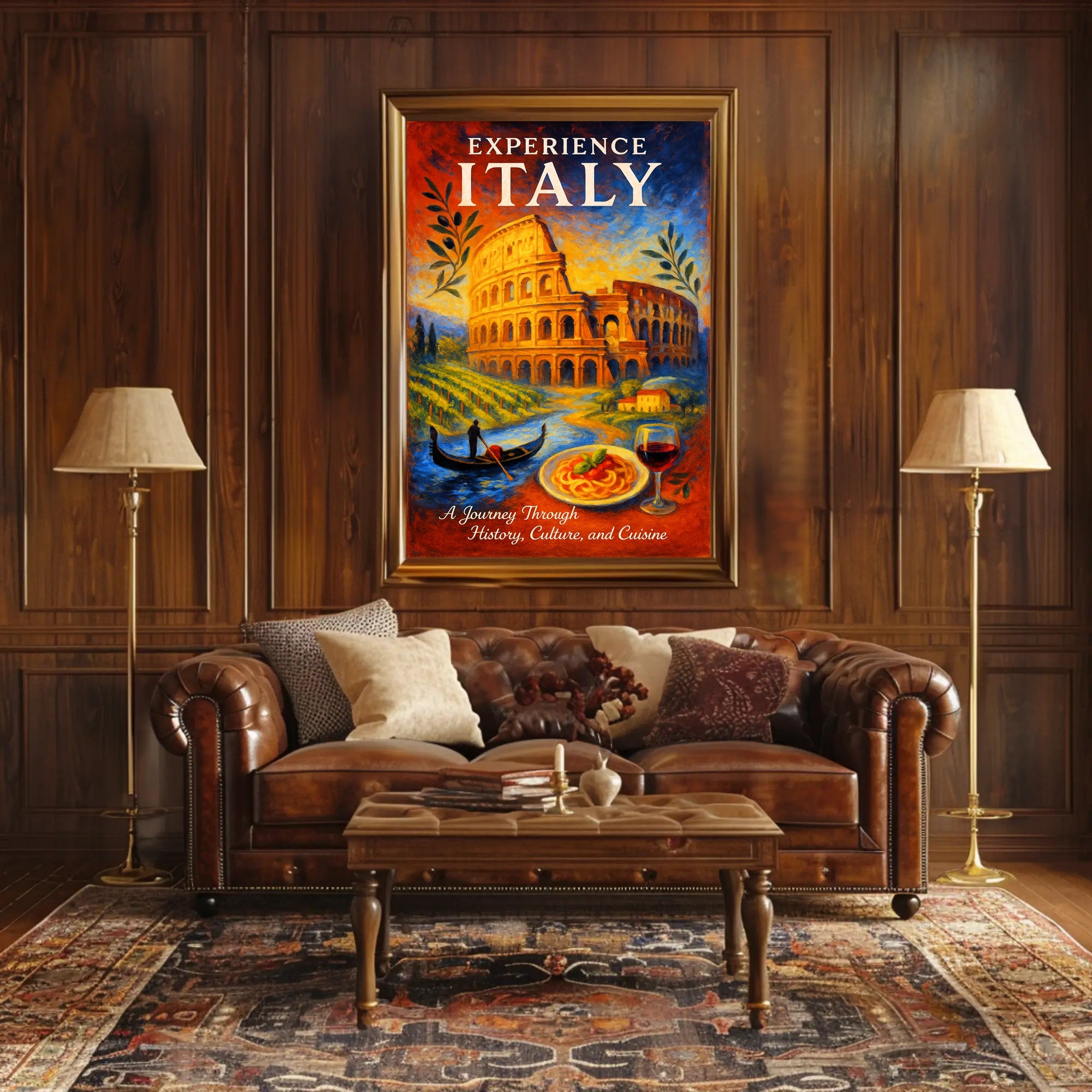 Experience Italy Poster PosterGoat