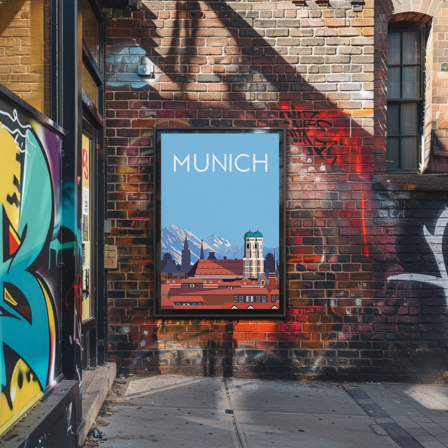 Minimalist Munich Travel Poster